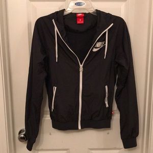 Nike, Black jacket, zippered, Small